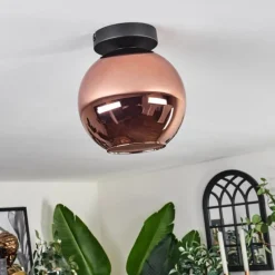hofstein Plafonnier - Verre 20 cm Koyoto Cuivré, 1 lumière