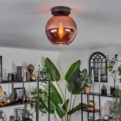 hofstein Plafonnier - Verre 20 cm Koyoto Cuivré, 1 lumière