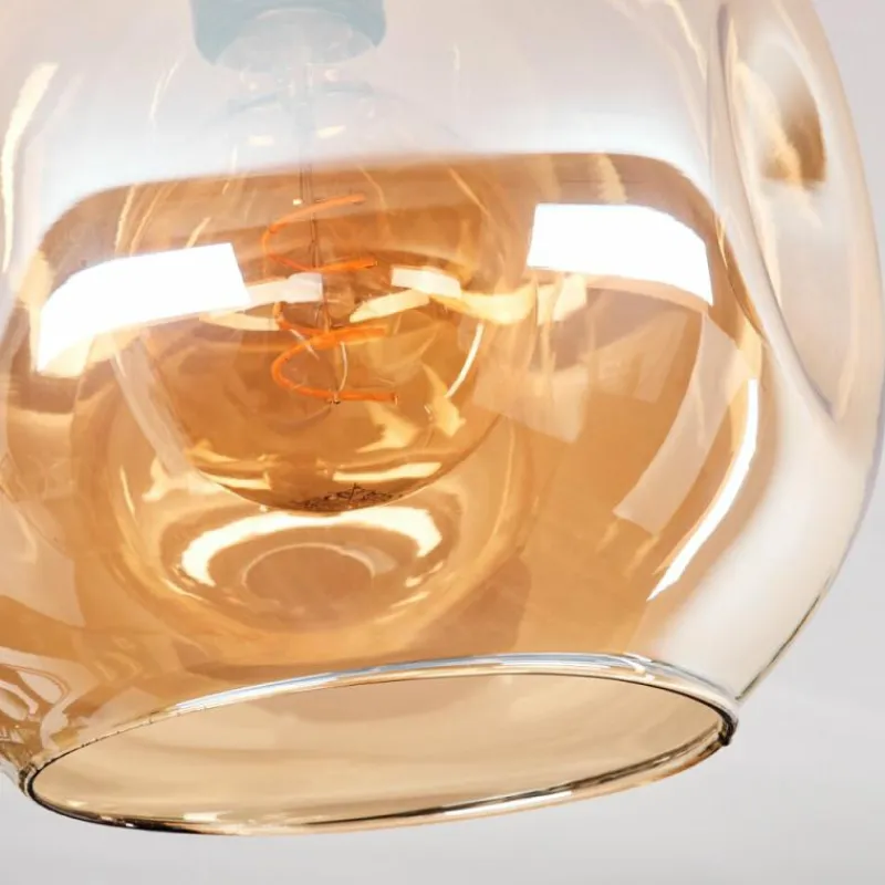 hofstein Plafonnier - Verre 25 cm Ripoll Ambre, 1 lumière