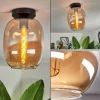 hofstein Plafonnier - Verre Apedo Ambre, 1 lumière