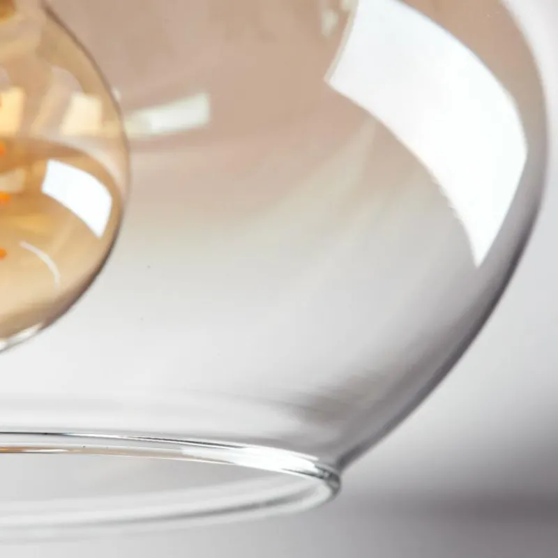 hofstein Plafonnier - Verre Apedo Ambre, Clair, 1 lumière