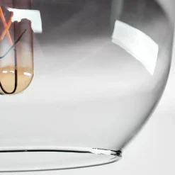 hofstein Plafonnier - Verre Apedo Clair, Fumé, 1 lumière