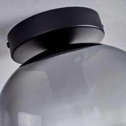 hofstein Plafonnier - Verre Apedo Clair, Fumé, 1 lumière