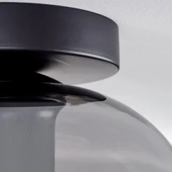 hofstein Plafonnier - Verre Apedo Fumé, 1 lumière