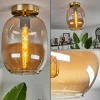 hofstein Plafonnier - Verre Apedo Laiton, 1 lumière