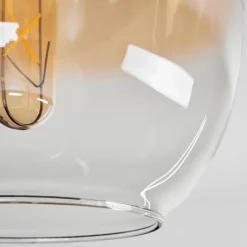 hofstein Plafonnier - Verre Apedo Laiton, 1 lumière