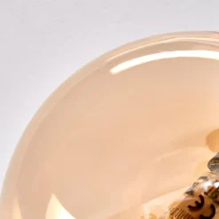 hofstein Plafonnier - Verre Chehalis Ambre, 5 lumières