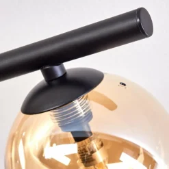 hofstein Plafonnier - Verre Chehalis Ambre, 5 lumières