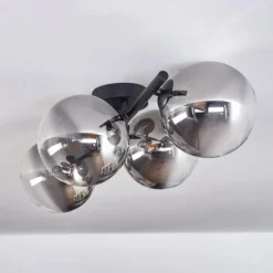 Suspension Verre Fumé-hofstein Plafonnier - Verre Chehalis Clair, Fumé, 4 lumières