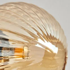 hofstein Plafonnier - Verre Chehalis Or, Noir, 6 lumières