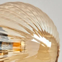 hofstein Plafonnier - Verre Chehalis Or, Noir, 6 lumières