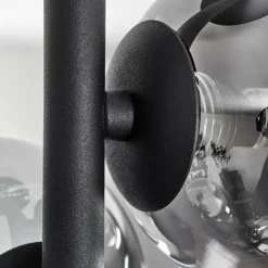 hofstein Plafonnier - Verre Chehalis Clair, Fumé, 4 lumières