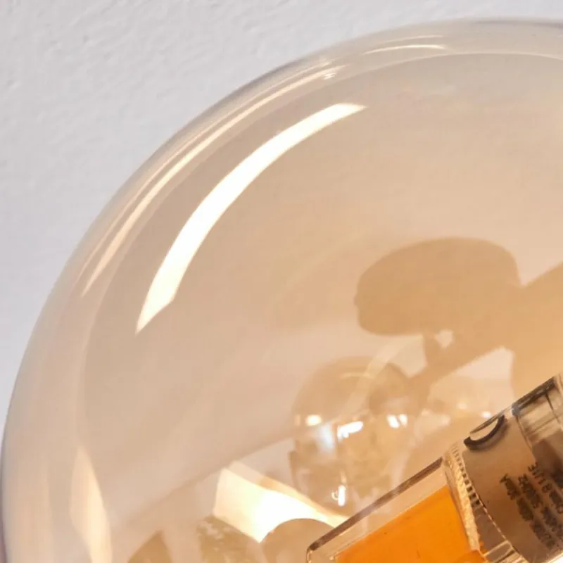 hofstein Plafonnier - Verre Chehalis Ambre, 4 lumières