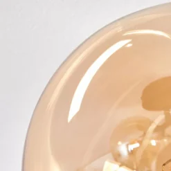 hofstein Plafonnier - Verre Chehalis Ambre, 4 lumières