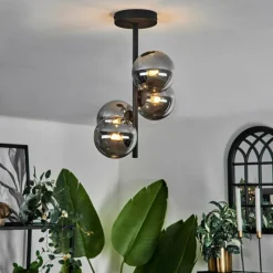 hofstein Plafonnier - Verre Chehalis Fumé, 4 lumières