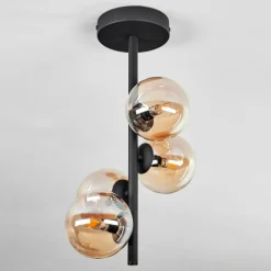 hofstein Plafonnier - Verre Chehalis Fumé, 4 lumières