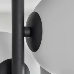 hofstein Plafonnier - Verre Chehalis Blanc, 4 lumières