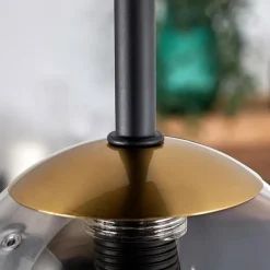 Lampes Dorées-hofstein Plafonnier - Verre Chehalis Or, Noir, 5 lumières