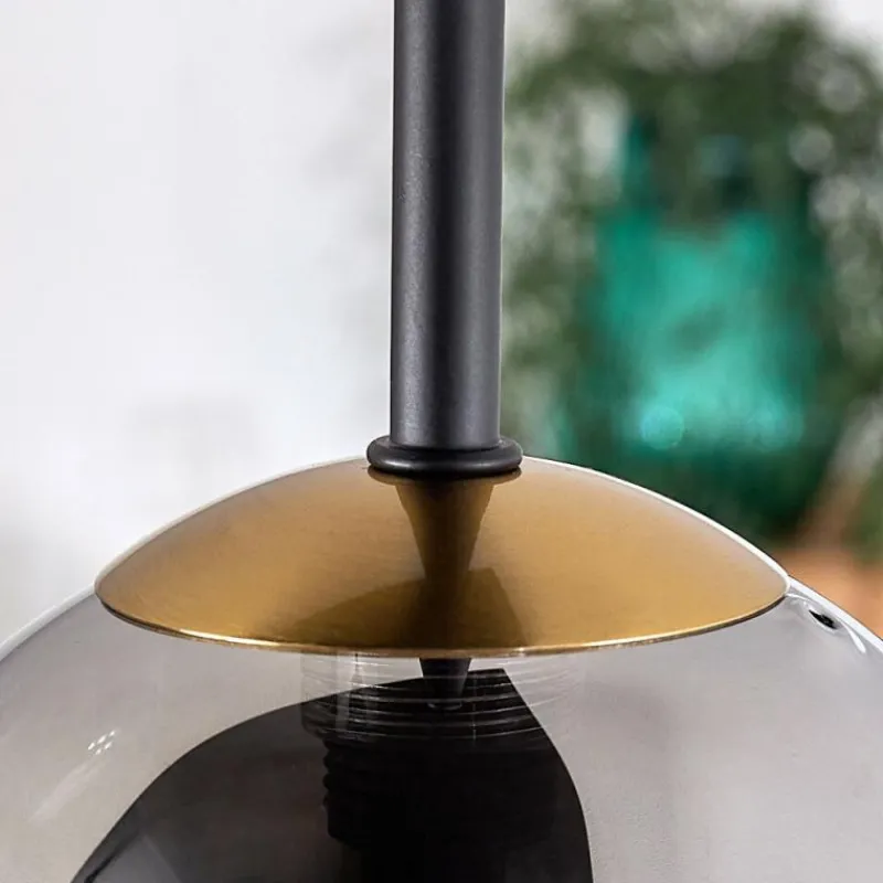 Lampes Dorées-hofstein Plafonnier - Verre Chehalis Or, Noir, 5 lumières