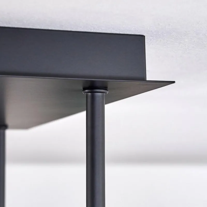 Lampes Dorées-hofstein Plafonnier - Verre Chehalis Or, Noir, 5 lumières