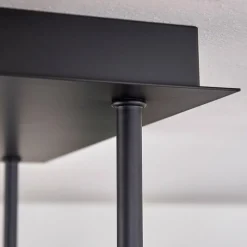 hofstein Plafonnier - Verre Chehalis Or, Noir, 5 lumières