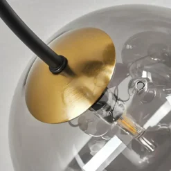 Lampes Dorées-hofstein Plafonnier - Verre Chehalis Or, Noir, 6 lumières