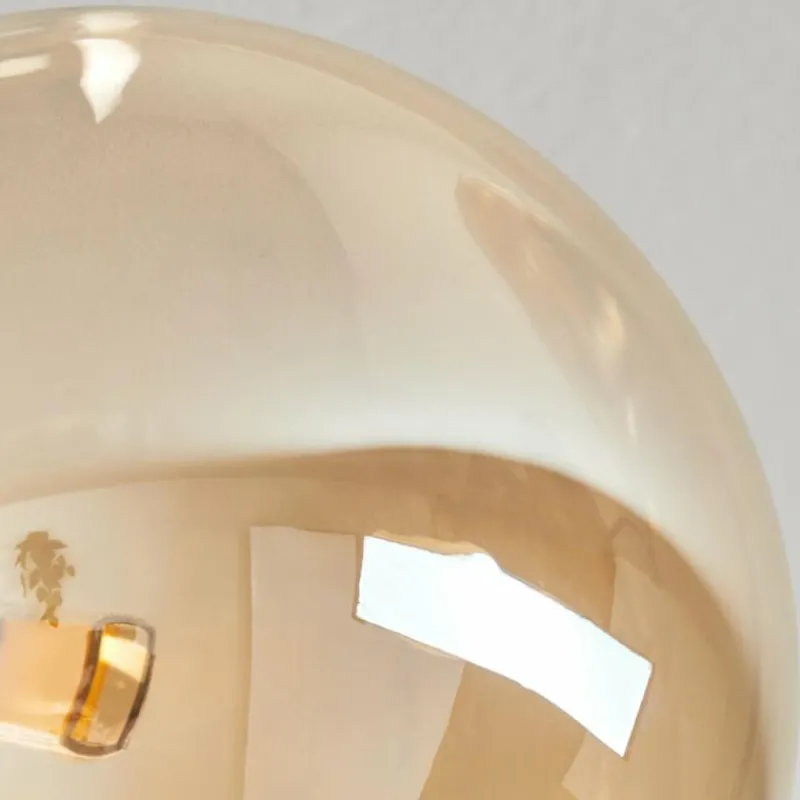 Lampes Dorées-hofstein Plafonnier - Verre Chehalis Or, Noir, 6 lumières