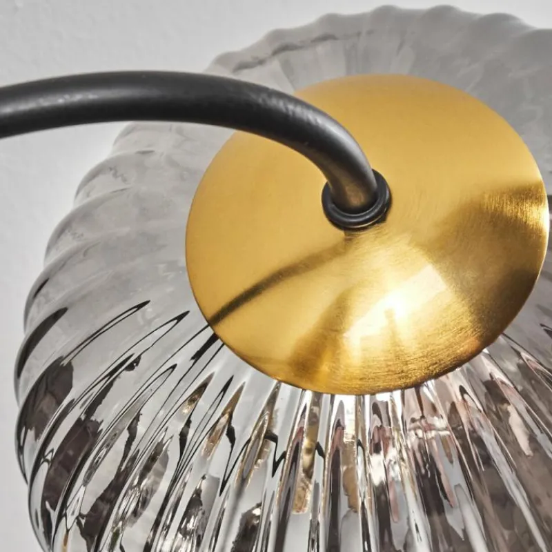 Lampes Dorées-hofstein Plafonnier - Verre Chehalis Or, Noir, 6 lumières