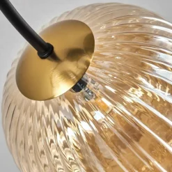 Lampes Dorées-hofstein Plafonnier - Verre Chehalis Or, Noir, 6 lumières