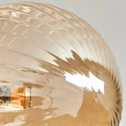 hofstein Plafonnier - Verre Chehalis Or, Noir, 6 lumières