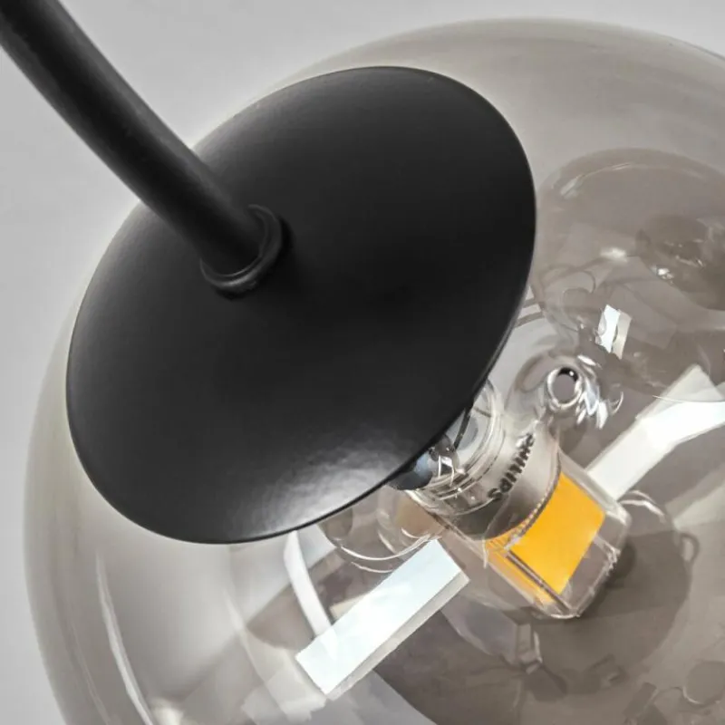 hofstein Plafonnier - Verre Chehalis Fumé, 6 lumières