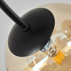 hofstein Plafonnier - Verre Chehalis Ambre, Fumé, 6 lumières