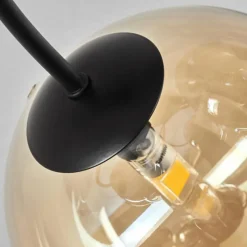 hofstein Plafonnier - Verre Chehalis Ambre, Fumé, 6 lumières