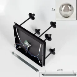 Suspension Verre Fumé-hofstein Plafonnier - Verre Chehalis Fumé, 5 lumières