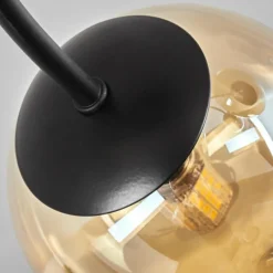 hofstein Plafonnier - Verre Chehalis Ambre, 6 lumières