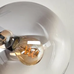 hofstein Plafonnier - Verre Gastor Ambre, Clair, Fumé, 5 lumières