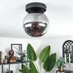 hofstein Plafonnier - Verre Gastor Fumé, 1 lumière
