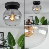 hofstein Plafonnier - Verre Gastor Clair, Fumé, 1 lumière