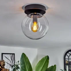 hofstein Plafonnier - Verre Gastor Clair, 1 lumière