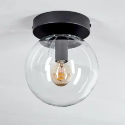 hofstein Plafonnier - Verre Gastor Clair, 1 lumière