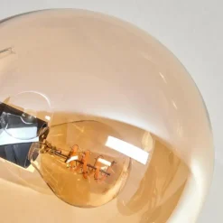 hofstein Plafonnier - Verre Gastor Ambre, Clair, Fumé, 7 lumières