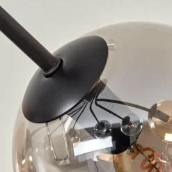 hofstein Plafonnier - Verre Gastor Ambre, Clair, Fumé, 7 lumières