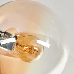 hofstein Plafonnier - Verre Gastor Ambre, Clair, 7 lumières
