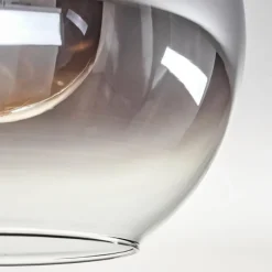 hofstein Plafonnier - Verre Koyoto Écru, Noir, 4 lumières