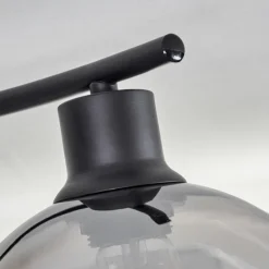 hofstein Plafonnier - Verre Koyoto Clair, Fumé, 4 lumières