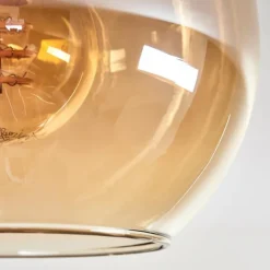 hofstein Plafonnier - Verre Koyoto Écru, Noir, 3 lumières