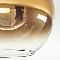 Lampes Dorées-hofstein Plafonnier - Verre Koyoto Écru, Noir, 3 lumières