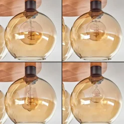 hofstein Plafonnier - Verre Koyoto Écru, Noir, 3 lumières