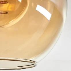 hofstein Plafonnier - Verre Koyoto Écru, Noir, 3 lumières