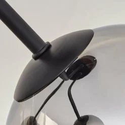 hofstein Plafonnier - Verre Koyoto Chrome, Clair, Fumé, 3 lumières